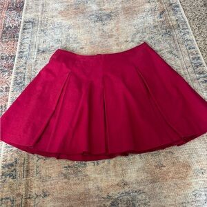 H&M Berry Red Circle Skirt
